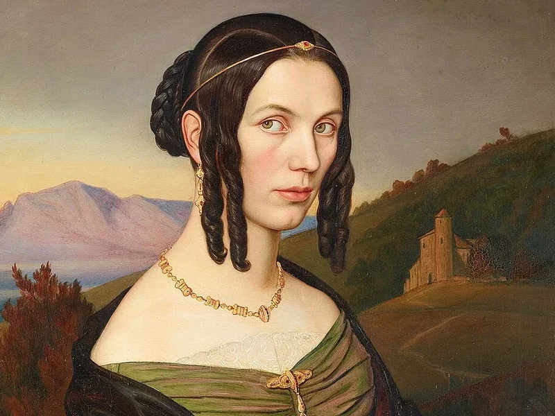 1805-Rudolph Friedrich Wasmann - Ritratto di Josepha von Zallinger, nata Amplatz